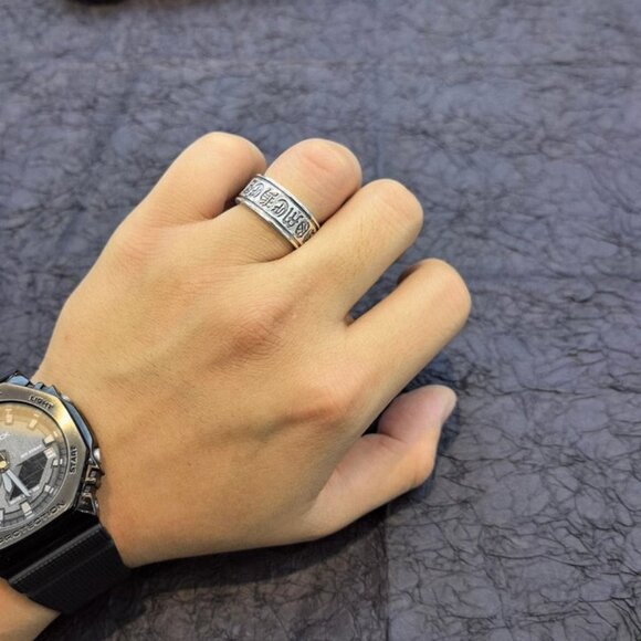 Vintage Chrome Hearts Spinner Scroll Ring - Picture 4 of 4